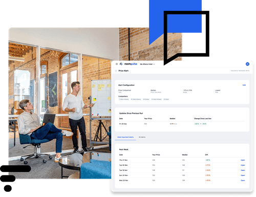 Screenshot of roompulse's platform