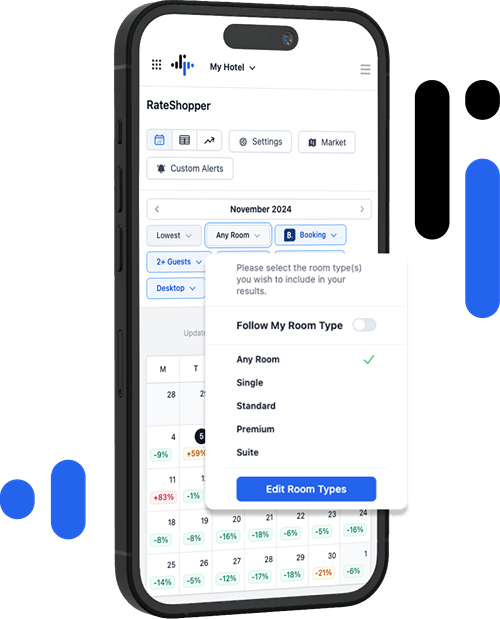 Screenshot of roompulse's platform
